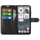 Nothing Phone (3a) PU Wallet Case [Black]
