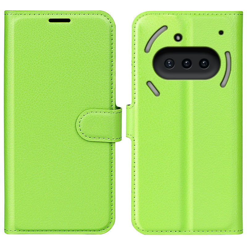 Nothing Phone (3a) PU Wallet Case [Green]