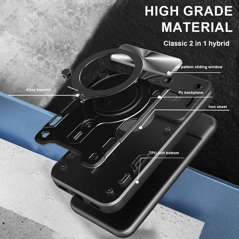 Nothing Phone (3a) Ring Kickstand Case w/ Camera Cover [Red]