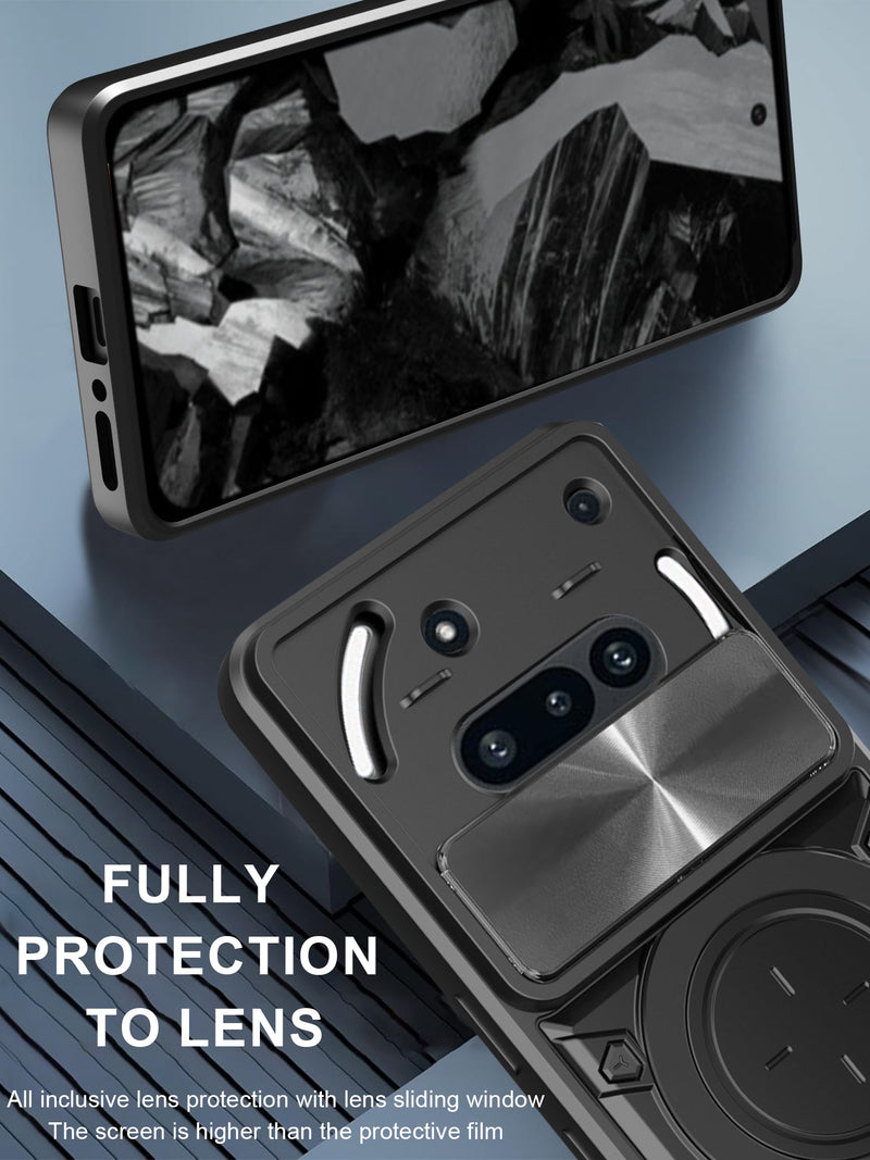 Nothing Phone (3a) Ring Kickstand Case w/ Camera Cover [Purple]