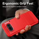 NOTHING Phone (4a)  Carbon Fibre TPU Case Slim Shockproof Cover Red
