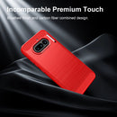 NOTHING Phone (4a)  Carbon Fibre TPU Case Slim Shockproof Cover Red