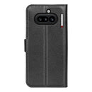 Wallet Case for Nothing Phone (4a) – PU Leather Flip Cover with Card Holder & Stand [Black]