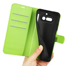 Wallet Case for Nothing Phone (4a) – PU Leather Flip Cover with Card Holder & Stand [Green]