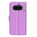 Wallet Case for Nothing Phone (4a) – PU Leather Flip Cover with Card Holder & Stand [Purple]