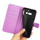 Wallet Case for Nothing Phone (4a) – PU Leather Flip Cover with Card Holder & Stand [Purple]