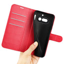 Wallet Case for Nothing Phone (4a) – PU Leather Flip Cover with Card Holder & Stand [Red]