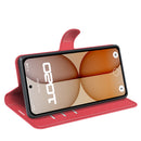 Wallet Case for Nothing Phone (4a) – PU Leather Flip Cover with Card Holder & Stand [Red]