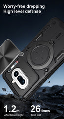 Nothing Phone (4a) Ring Kickstand Case w/ Camera Cover [Navy]