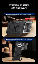 Nothing Phone (4a) Ring Kickstand Case w/ Camera Cover [Rose Gold]
