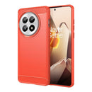 OnePlus 13 Carbon Fibre TPU Case Slim Shockproof Cover Red 1