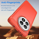 OnePlus 13 Carbon Fibre TPU Case Slim Shockproof Cover Red 2