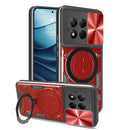 OnePlus 13R 5G Ring Kickstand Case w/ Camera Cover [Red] 1