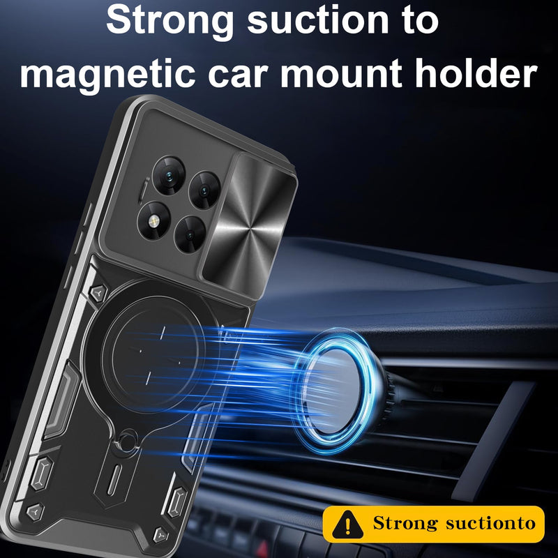 OnePlus 13R 5G  Ring Kickstand Case w/ Camera Cover [Rose Gold]