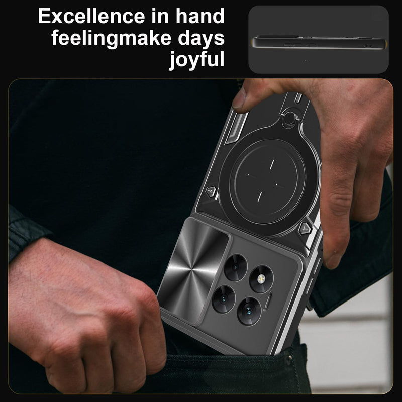 OnePlus 13R 5G  Ring Kickstand Case w/ Camera Cover [Navy]