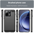 OnePlus 15 Carbon Fibre TPU Case Slim Shockproof Cover Black