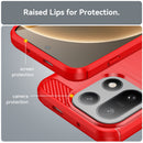 OnePlus 15 Carbon Fibre TPU Case Slim Shockproof Cover Red