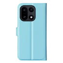 Wallet Case for OnePlus 15 – PU Leather Flip Cover with Card Holder & Stand [LightBlue]