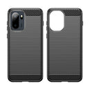 OnePlus 15R Carbon Fibre TPU Case Slim Shockproof Cover Black