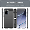 OnePlus 15R Carbon Fibre TPU Case Slim Shockproof Cover Black