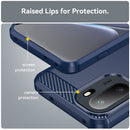 OnePlus 15R Carbon Fibre TPU Case Slim Shockproof Cover Navy