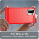 OnePlus 15R Carbon Fibre TPU Case Slim Shockproof Cover Red