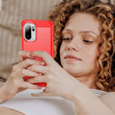 OnePlus 15R Carbon Fibre TPU Case Slim Shockproof Cover Red