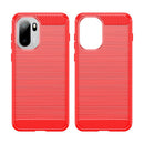 OnePlus 15R Carbon Fibre TPU Case Slim Shockproof Cover Red