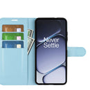 Wallet Case for OnePlus 15R – PU Leather Flip Cover with Card Holder & Stand [LightBlue]