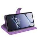 Wallet Case for OnePlus 15R – PU Leather Flip Cover with Card Holder & Stand [Purple]
