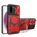 OnePlus 15R Ring Kickstand Case w/ Camera Cover [Red]