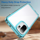 OnePlus 15R Soft TPU Bumper Shockproof Cover Case [Clear Blue]