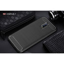 OnePlus 7 Carbon Fibre TPU Case Slim Shockproof Cover Black