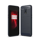 OnePlus 7 Carbon Fibre TPU Case Slim Shockproof Cover Navy 1