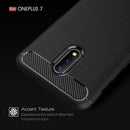 OnePlus 7 Carbon Fibre TPU Case Slim Shockproof Cover Red 8