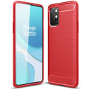 OnePlus 8T Carbon Fibre TPU Case Slim Shockproof Cover Red 1
