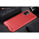 OnePlus 8T Carbon Fibre TPU Case Slim Shockproof Cover Red 2