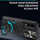OnePlus Nord 5 Ring Kickstand Case w/ Camera Cover [Black] 6