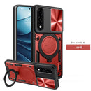 OnePlus Nord 5 Ring Kickstand Case w/ Camera Cover [Red] 1