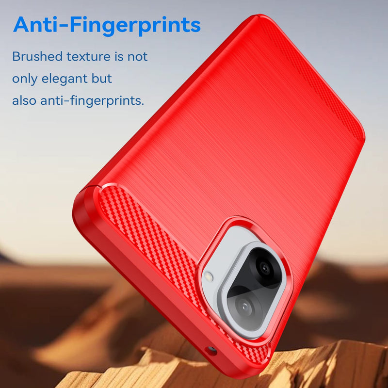 OnePlus Nord CE5 Carbon Fibre Brushed Case [Red]