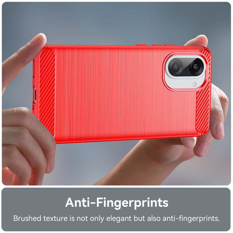 OnePlus Nord CE5 Carbon Fibre Brushed Case [Red]