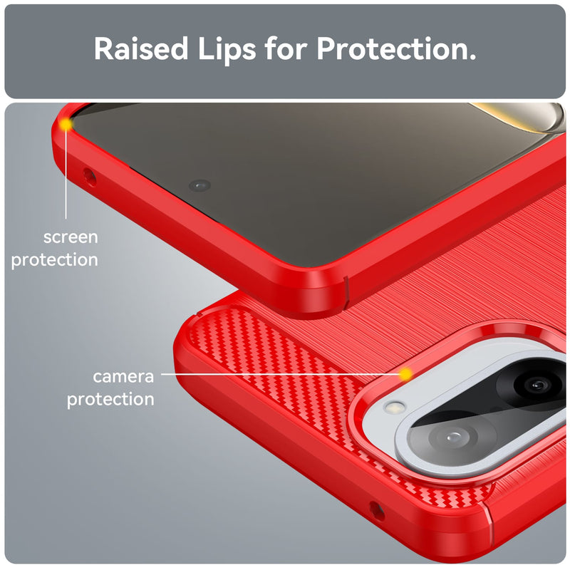 OnePlus Nord CE5 Carbon Fibre Brushed Case [Red]