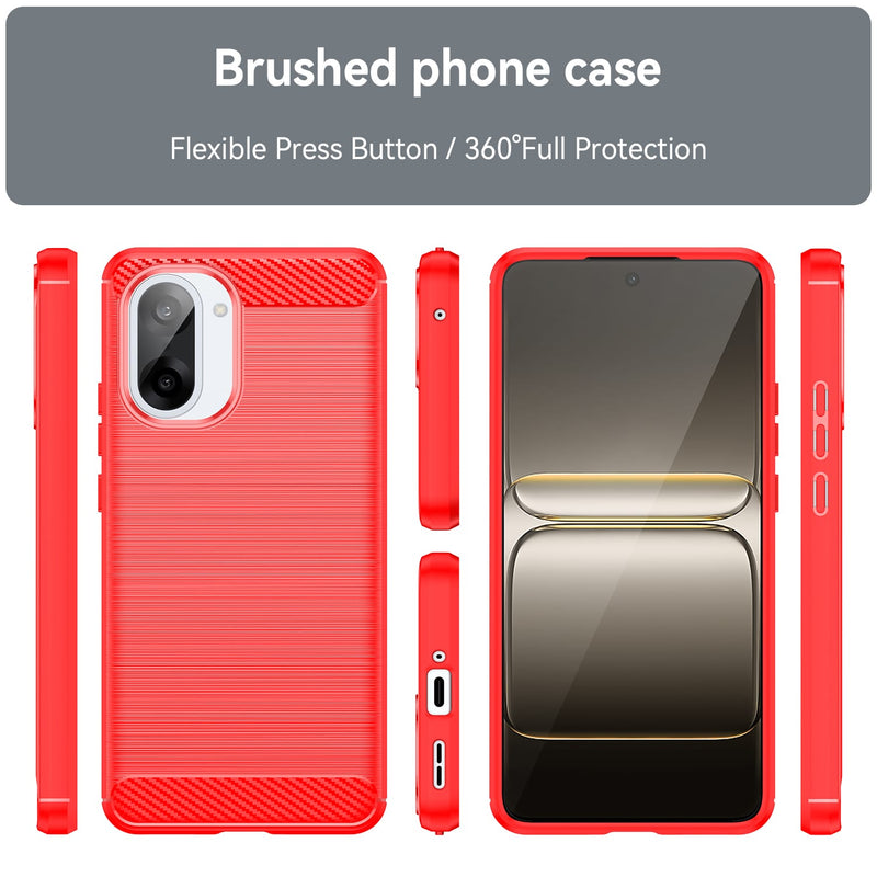 OnePlus Nord CE5 Carbon Fibre Brushed Case [Red]