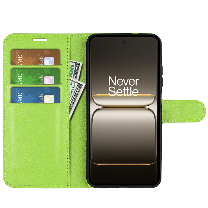 OnePlus Nord CE5 PU Wallet Case [Green]