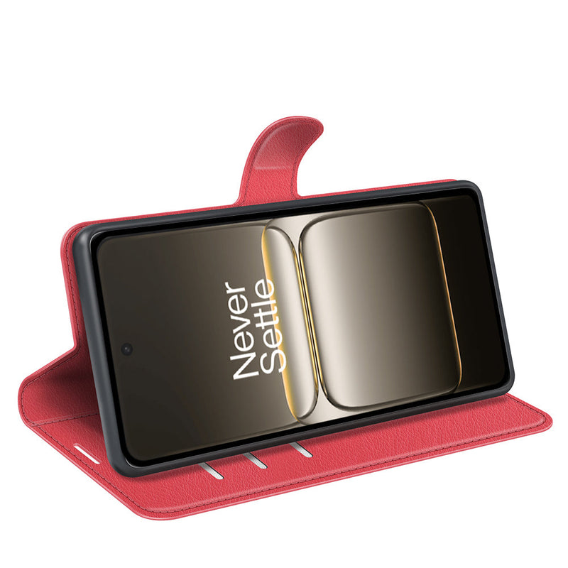 OnePlus Nord CE5 PU Wallet Case [Red]