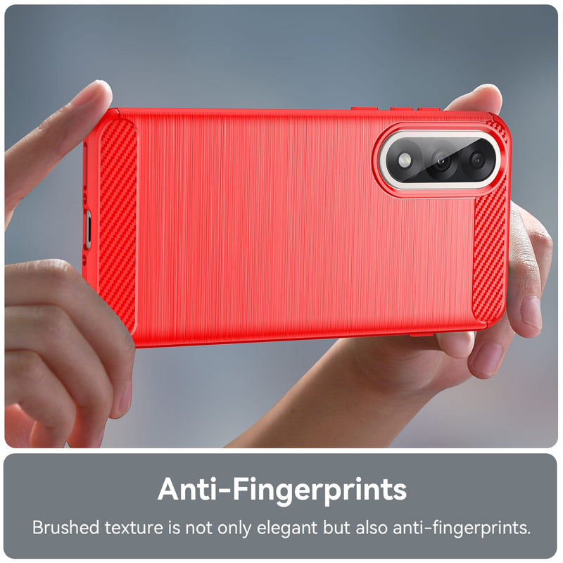 OnePlus Nord 5 Carbon Fibre Brushed Case [Red]