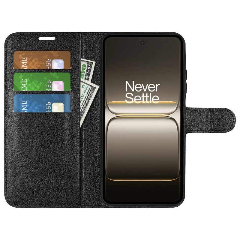 OnePlus Nord 5 PU Wallet Case [Black]