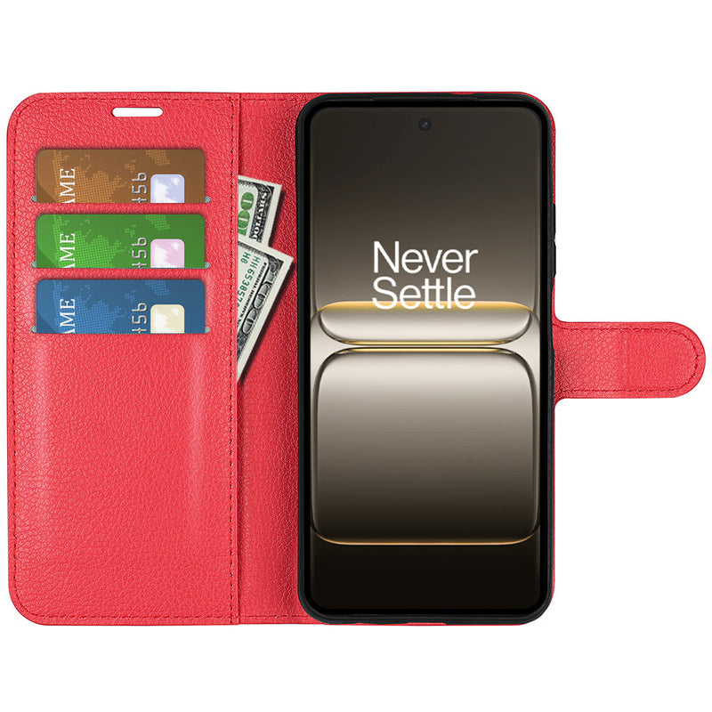 OnePlus Nord 5 PU Wallet Case [Red]