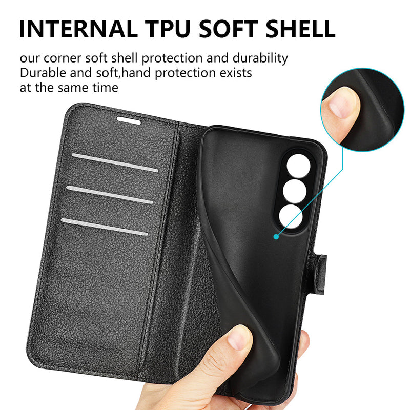 OnePlus Nord 5 PU Wallet Case [Black]