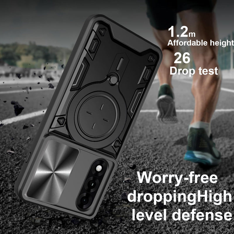 OnePlus Nord 5 Ring Kickstand Case w/ Camera Cover [Purple]